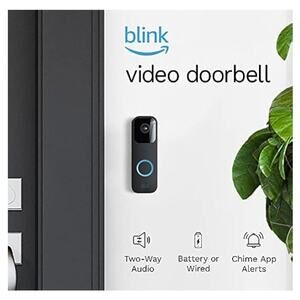 New Blink Video Doorbell, Two-way audio, video, motion & chime app alerts